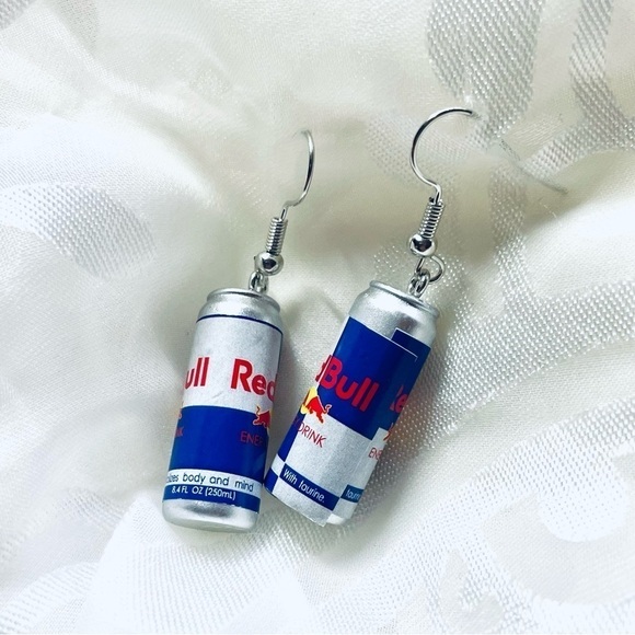 NWT Red Bull Energy Drink Drop Earrings - Picture 4 of 10